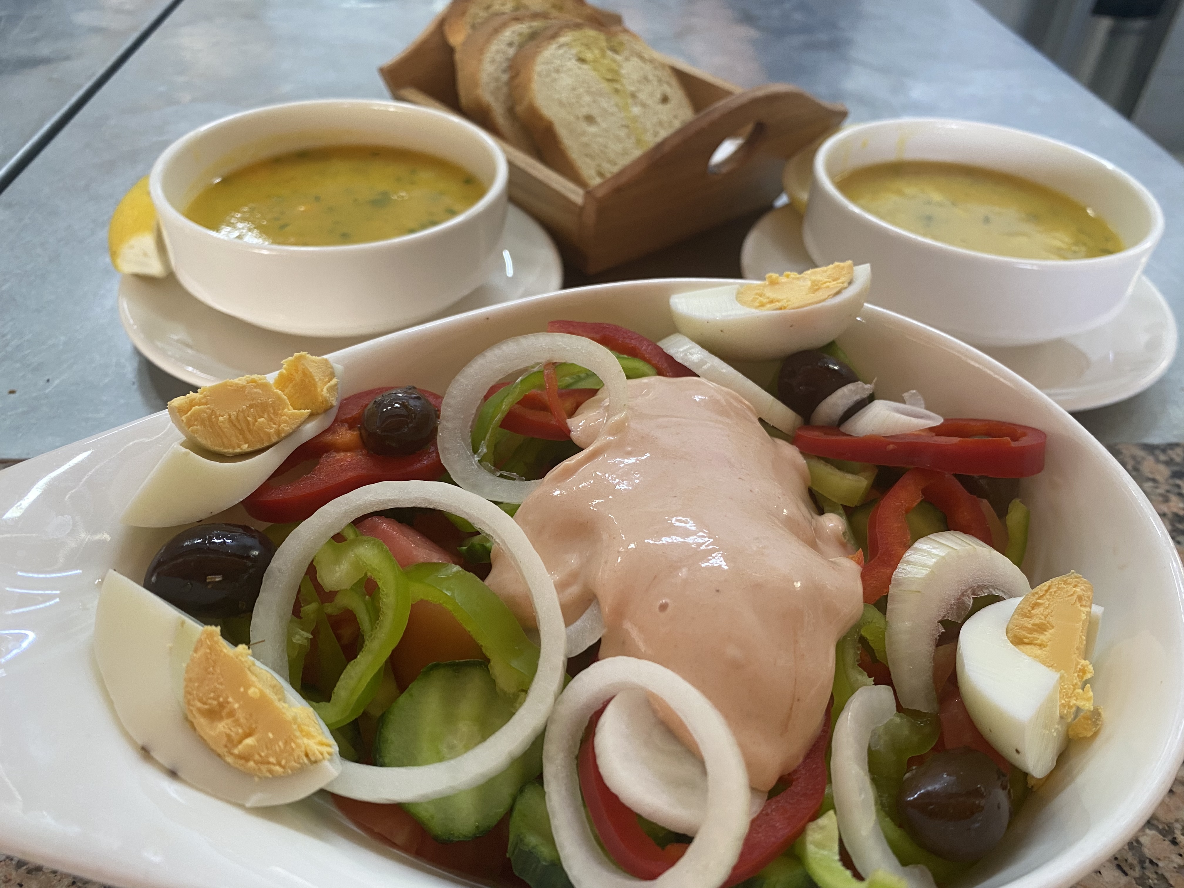 A dish served at Ujvara Restaurant