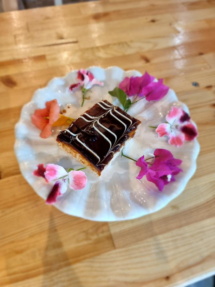 A dish served at Ujvara Restaurant