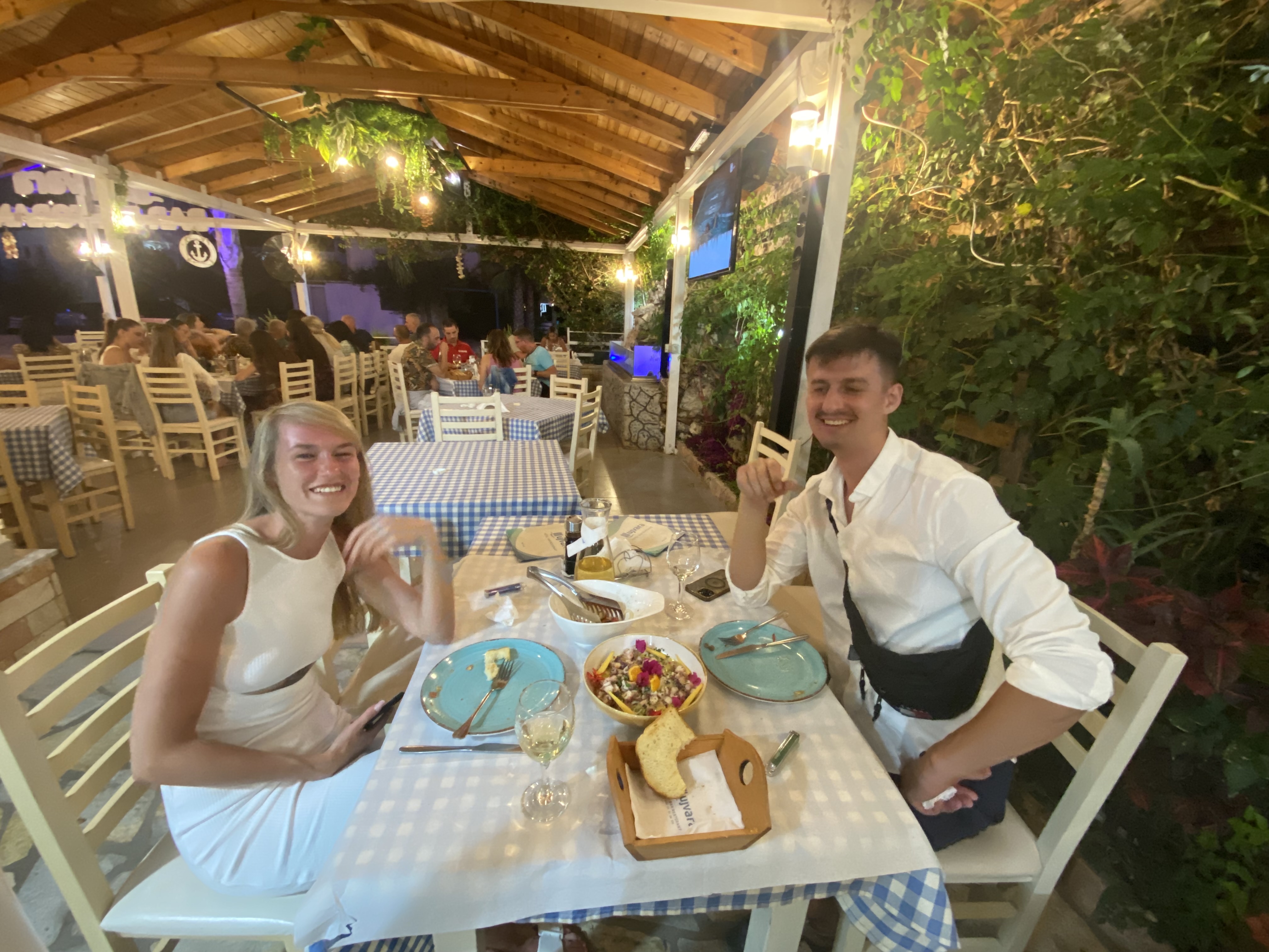 Guests dining at Ujvara Restaurant