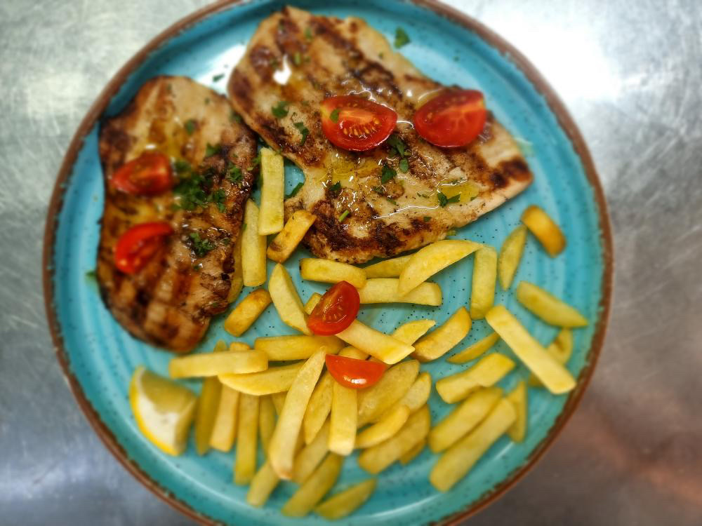 A dish served at Ujvara Restaurant